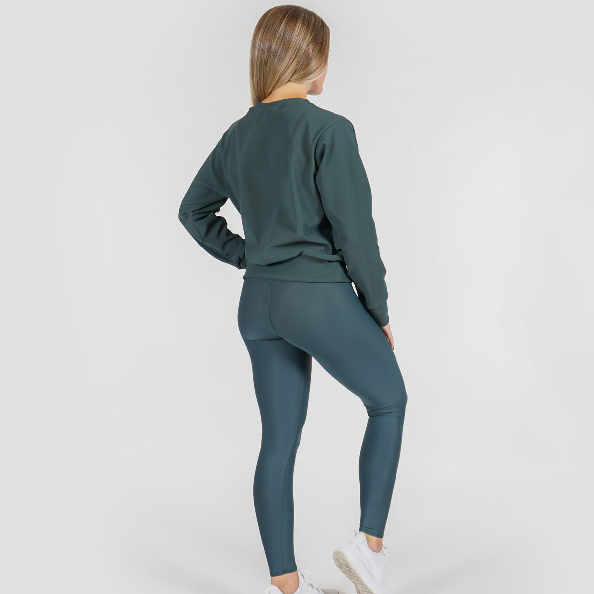 Micro Rib Crew Neck Pullover