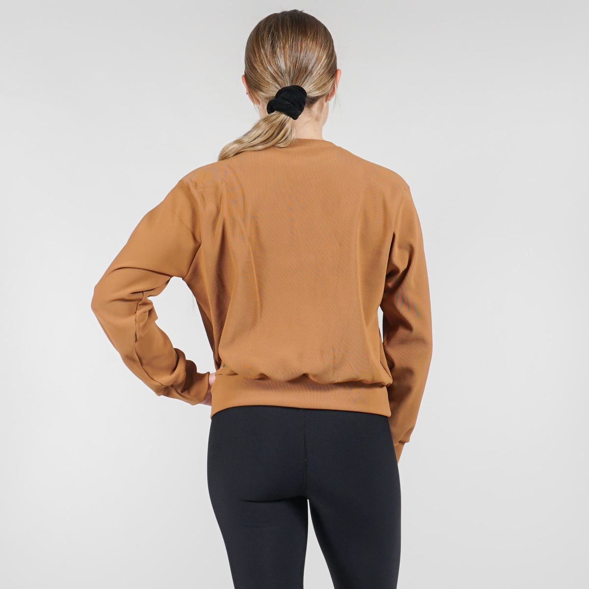Micro Rib Crew Neck Pullover