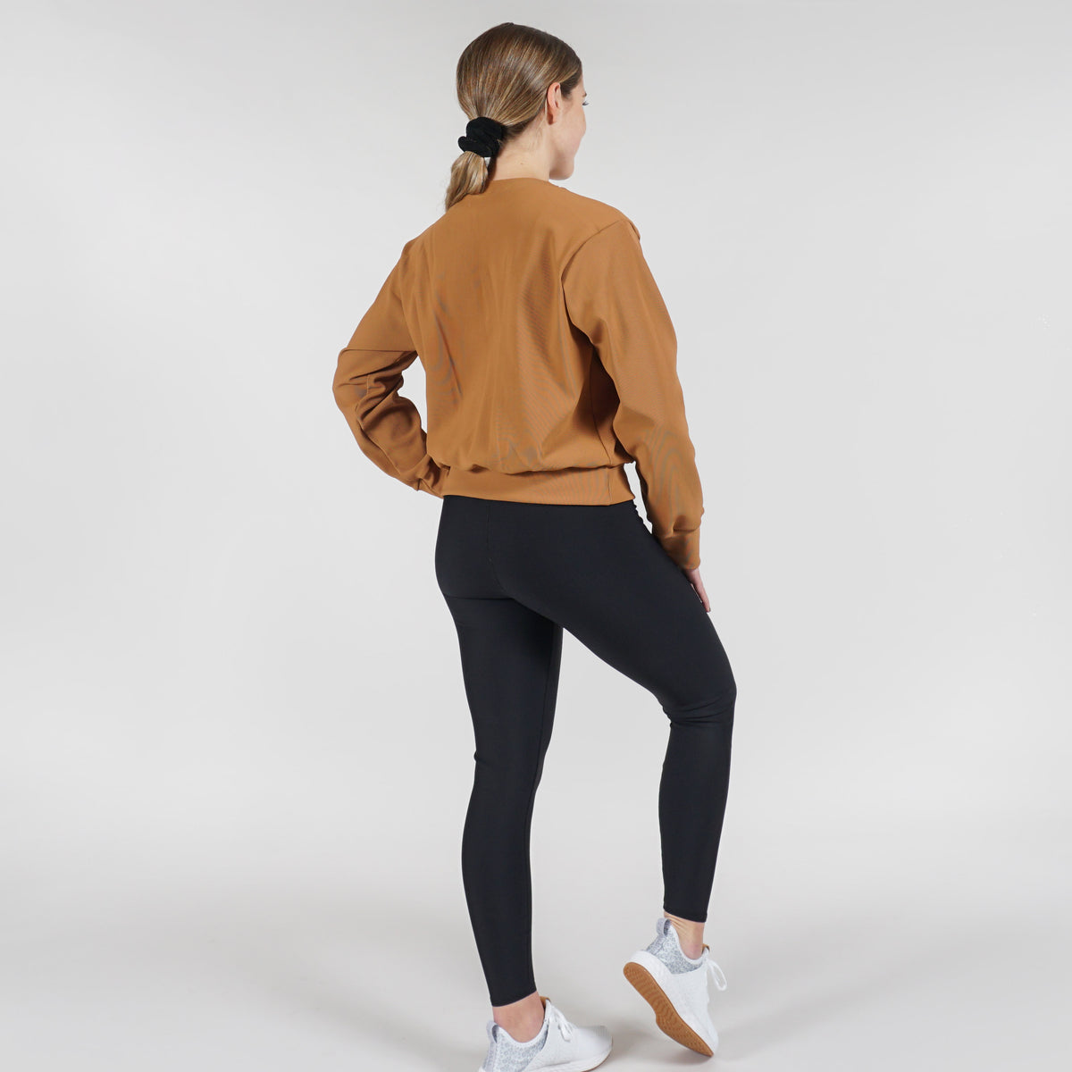 Micro Rib Crew Neck Pullover